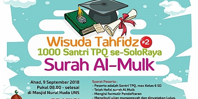 WISUDA TAHFIDZ II SURAH AL-MULK 1000  SANTRI TPQ SOLO RAYA