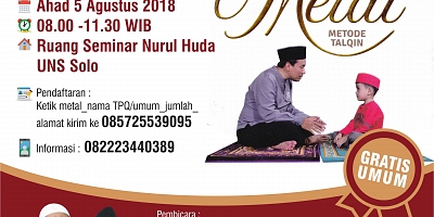 Yuk Ngaji METAL, Pelatihan Menghafal Al Quran Metode Talqin 