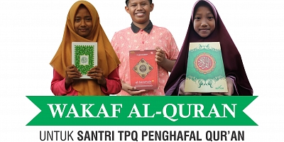 Wakaf Al-Quran untuk Santri TPQ Penghafal Quran